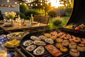 Grilling in backyard 1200x800