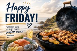 Happy Friday Warm Weather Cloudy Grill 1200x800