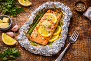 Lemon Butter Salmon Foil Packets_1200x800