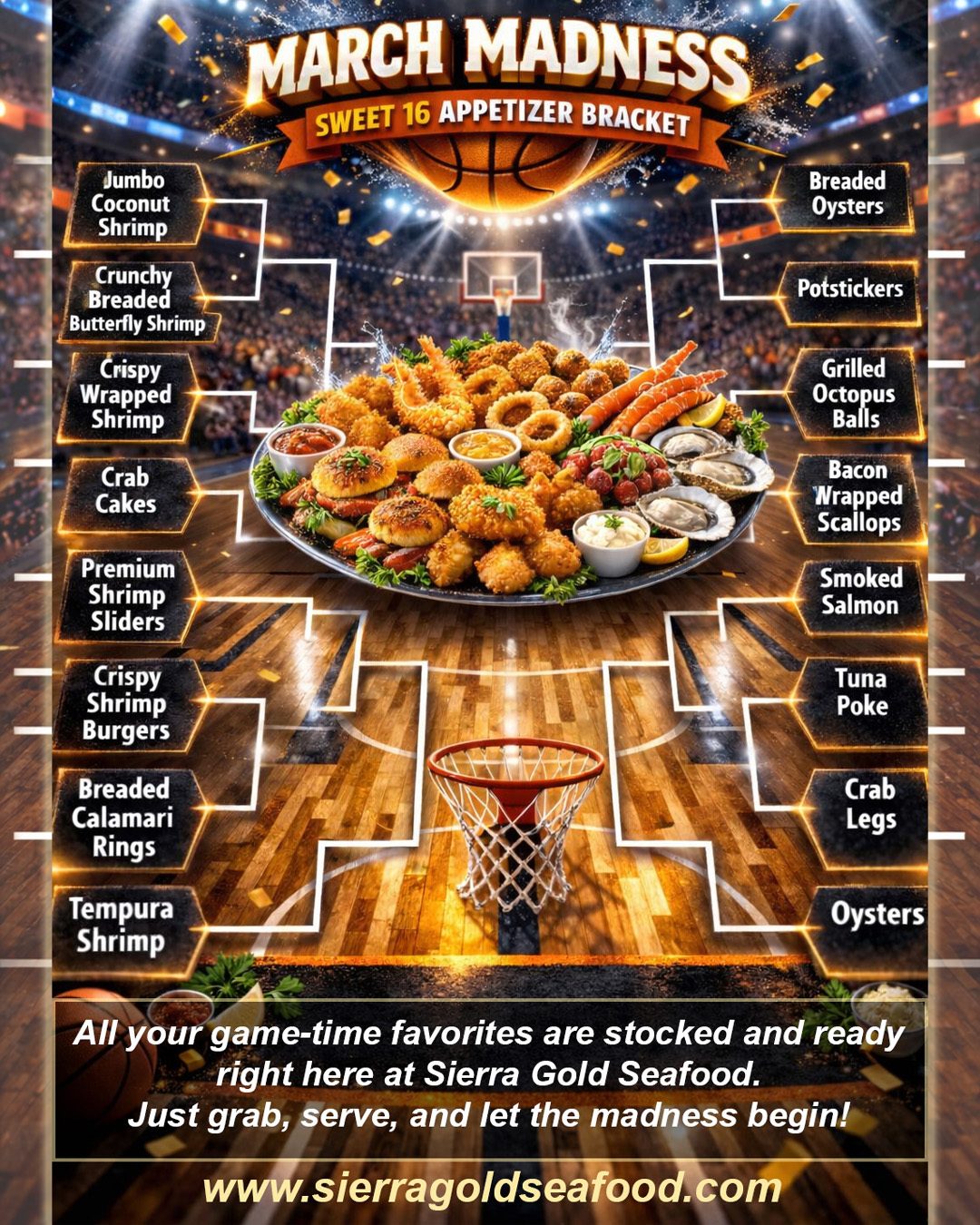 March Madness Sweet 16 Appetizers