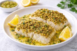 Pistachio-Crusted Chilean Sea Bass